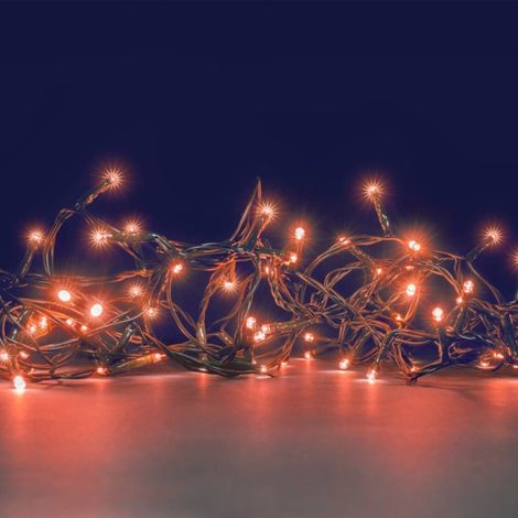 Guirlande lumineuse led cuivre 16m animée