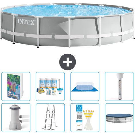 Intex Piscina Prism Frame Rotonda - 457x107 cm - 9-pezzi  S574 (1/4)