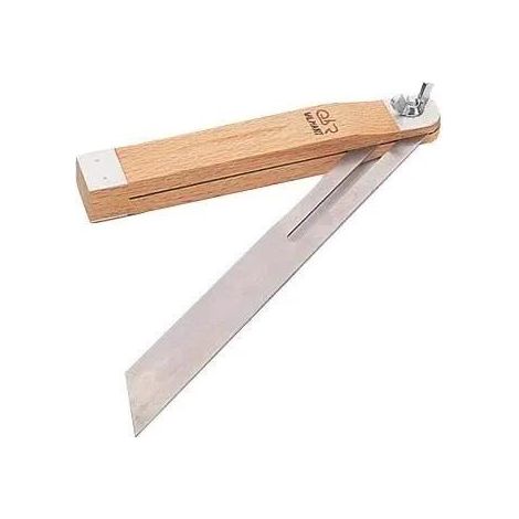 Wilmart squadra falsa in acciaio inox robusta da 300 mm con legno