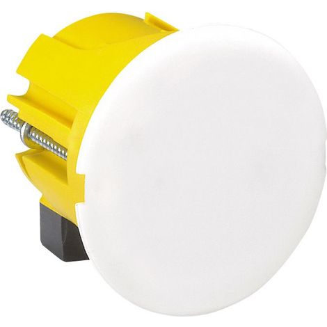 Legrand – Boîte à encastrer Batibox plaque de plâtre – Ø40mm – Système de fixation par serrage d’étriers – Pour appliques murales (1/4)