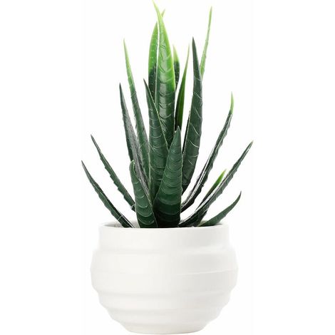 Plante artificielle à l'aloe vera en pot, décoration de chambre, plante succulente artificielle en pot, plantes artificielles vertes, fausses plantes en pot pour la maison, le bureau (1/5)