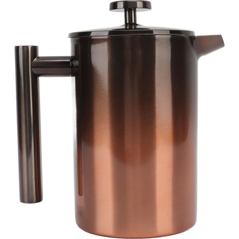 Cafetière à piston double paroi en acier inoxydable de 800 ml (1/5)