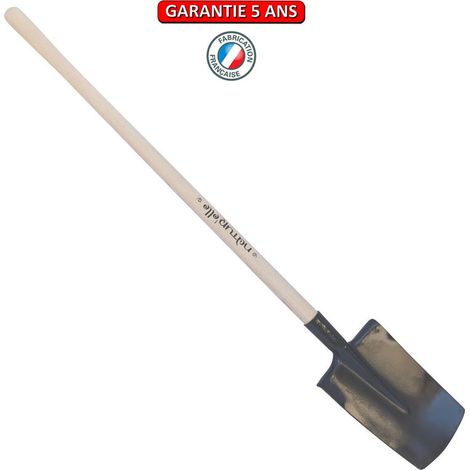 Standard-Spaten mit Apfelgriff 105cm - Spaten 28cm - Seegrasgrau OUTILS PERRIN