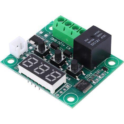 Lot de 2 thermostats numériques W1209 12 V CC, étanches, avec capteur et interrupteur de contrôle de température -50 à 110 °C (1/5)