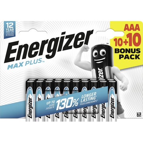 Energizer Max Plus Micro (AAA)-Batterie Alkali-Mangan 1.5 V 20 St.