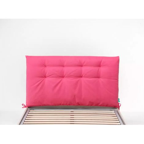 testiera piazza e mezza in tessuto trapuntato "soffy" fucsia 120 cm