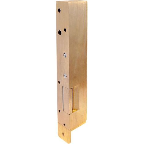 Gache électrique en applique 12V serrure verticale contact stationnaire 158 mm droit Beugnot 12 (1/4)