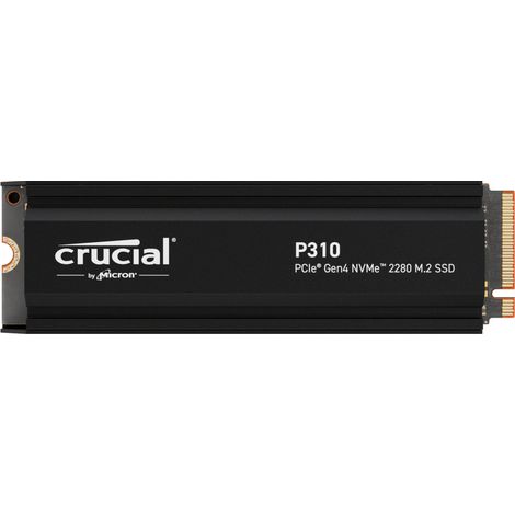 Crucial P310 1TB SSD PCIe NVMe M.2 2280, r7100MB/s, w6000MB/s, s chladičom