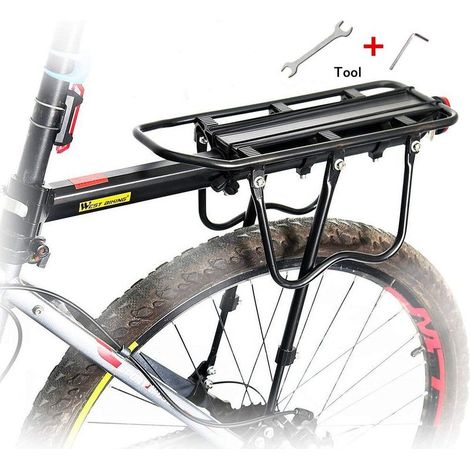 Porte-bagages arrière réglable en alliage d'aluminium avec réflecteur, charge maximale 100 kg - RWSports & Loisirs / Cyclisme / équipement et accessoires / Porte-bagages (1/5)
