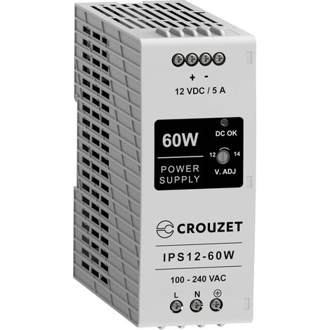 Crouzet 89452061 Bloc d'alimentation industriel 12 V 5 A 60 W Contenu 1 pc(s) R040292
