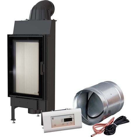 Intelligenter Kamineinsatz aus Stahl KRATKI NADIA 9 kW Ø 200 MSK (1/5)