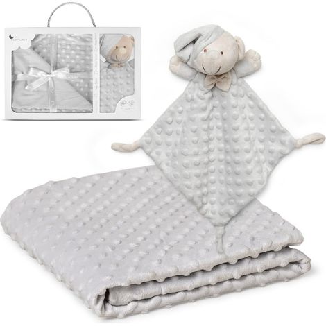 INTERBABY - Coperta Bolla e Dou Dou Orso Grigio (1/5)