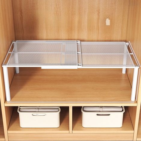 LOLLANDA Étagère coulissante pour armoire, étagère de séparation pour armoire, séparateurs extensibles pour armoire (1/5)