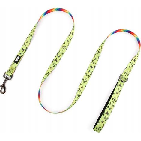 Guinzaglio per cani corto 1,5 m colorato e resistente jack russell terrier HUGGY DOGGY M (1/5)
