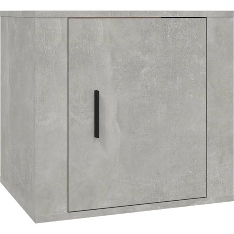 Maison Exclusive - Comodino Grigio Cemento 50x39x47 cm