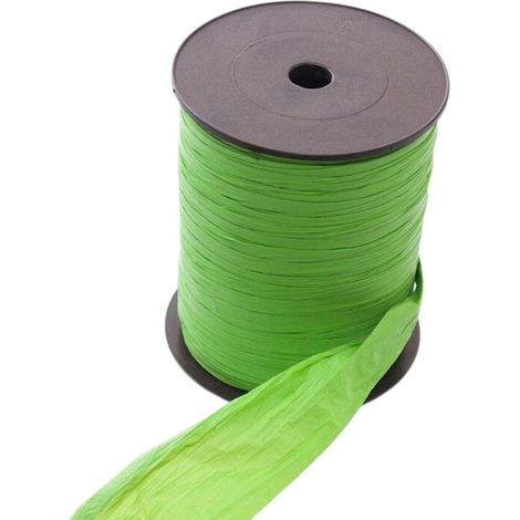Bobine de ruban polysilk vert pomme, 50 m (lot de 3)