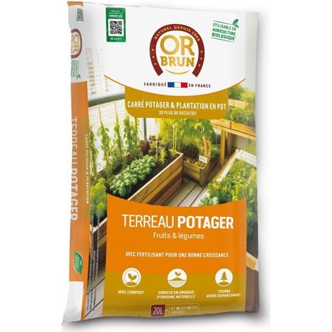 Gemüseerde und Hochbeet - OR BRUN - OBRTCAPOT20N - 20 L