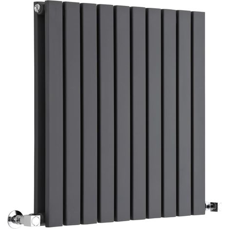 Milano Capri Anthracite Horizontal Double Flat Panel Radiator - 635mm x 590mm (1/5)