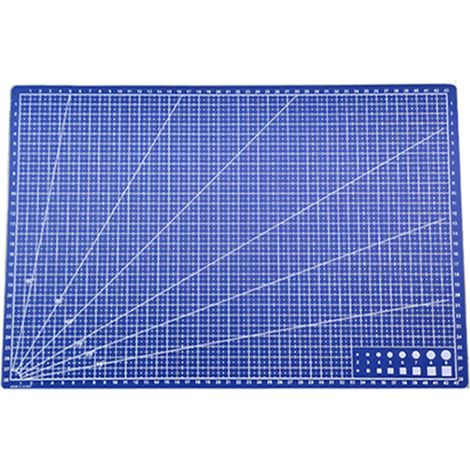 Planche à découper en PVC auto-cicatrisante, tapis de découpe rotatif double face, outil de loisirs créatifs et de sculpture (1/4)