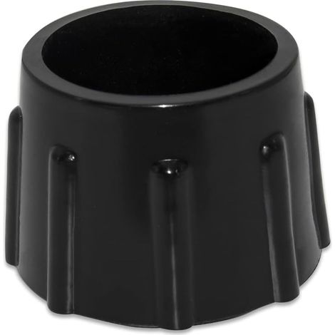 Set of 4 Anti-slip Synthetic Rubber Floor Protector Caps for Round Furniture, 35 mm Diameter, 3.5 cm, Black