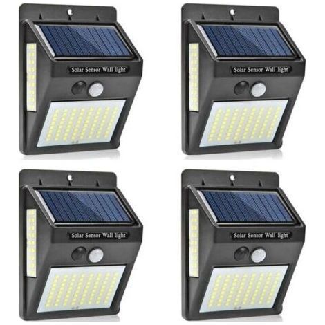 4Lampada Solare da Esterno, Luce Solare Impermeabile Illuminazione Solare, con Rilevatore di Movimento Lampada (1/3)