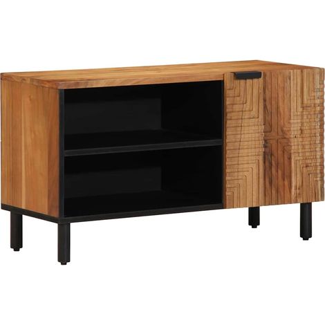 Maison Exclusive - Mobile TV Marrone 80 x 33 x 46 cm Legno di mango massello