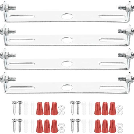 115 mm (4,53 pouces) Kit support de montage universel pour lampe, plaque pour plafonnier avec barre transversale avec vis lustre à suspension pour lampe de plafond (1/5)