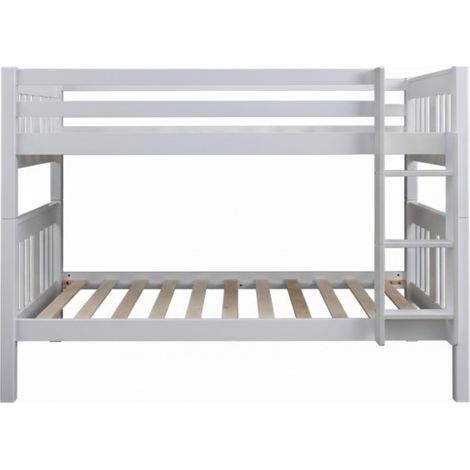Letto a castello legno bianco 90x190cm