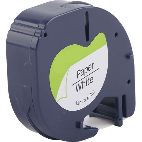Compatible avec les rubans d'imprimante d'étiquettes DYMO LT, les rubans papier/adhésifs, les étiquettes à fond blanc avec texte noir et les étiquettes de câbles. (1/3)