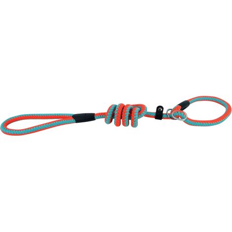 Laisse lasso corde fluo orange et bleu Taille : T2