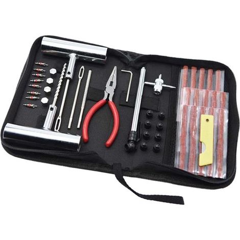 Kit de reparación de neumáticos, Motocicleta, Kit de reparación de neumáticos, Kit de reparación de neumáticos, furgoneta, motocicleta, maletero (1/5)