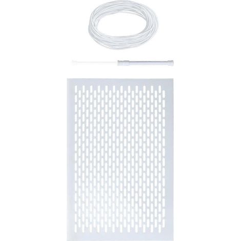 Grille de skimmer de piscine robuste avec grille de protection pour éviter le colmatage et maintenir un débit d'eau continu. (1/5)