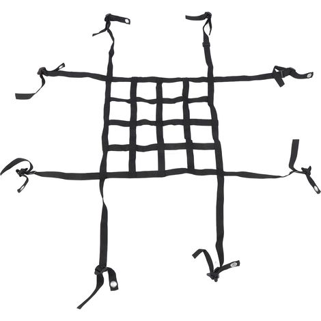 Filet suspendu pour pot de fleur réglable hauteur support levage intérieur extérieur jardinière haute grand contenant polypropylène acier 1 filet 8 crochets (1/5)