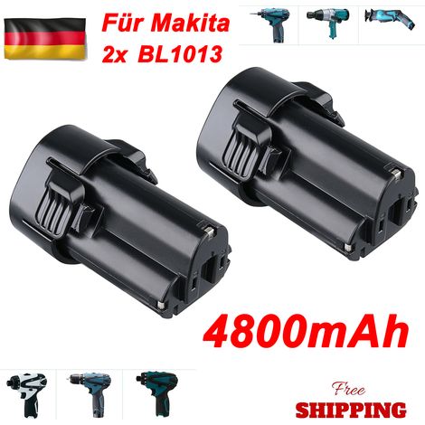 2 paquets 4.8Ah BL1013 li-on remplacer pour Makita 10.8V batterie broche BL1014 LCT203W 194551-4 combinaison pour outils électriques sans fil (1/5)