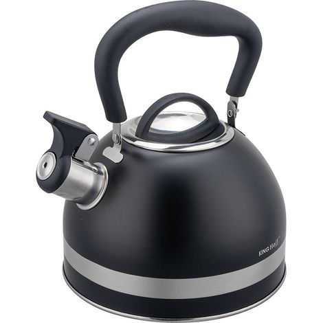 Bollitore da 1,8 litri con fischietto Kinghoff KH-1858 nero (1/5)