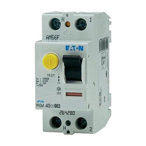 Interruttore differenziale Eaton 40 ampere 30 milliampere 2 moduli