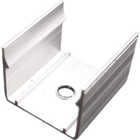Jandei - Clip de fijación para perfil flexible empotrable de silicona 16x16mm