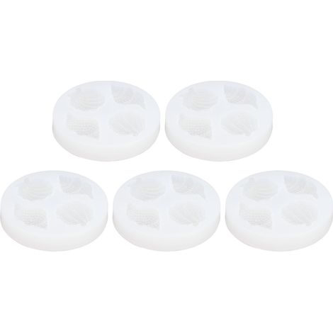 5-teiliges Set Silikon-Muschelformen für Harzbastelarbeiten, DIY-Dekorationen und Handyhüllen (1/5)