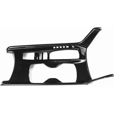 Garniture de panneau de commande centrale de levier de vitesses style fibre de carbone compatible avec Honda Accord 2018 (1/4)