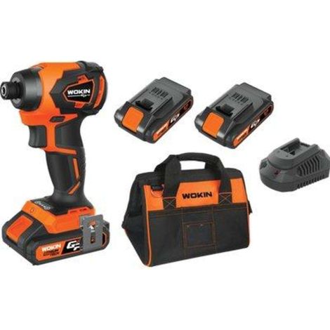AVVITATORE IMPULSI BATTERIA GP20V 620222 WOKIN - VOLT 20X2 AH 2,0 BRUSHLESS + BORSA - 1 pezzo