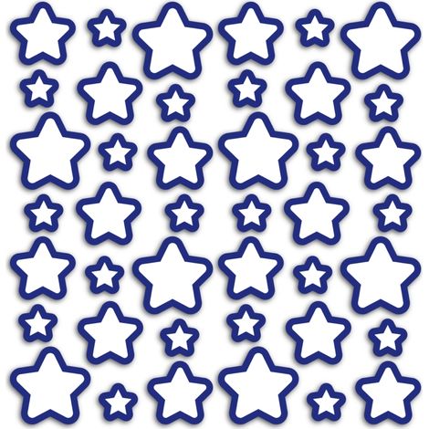 stickers foam m glow 3d stars  - decoro crearreda.