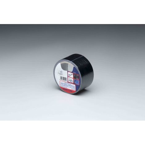 FPLUS cinta americana 48x10 negra , La cinta adhesiva americana también es conocida como de tejido. Es una de las preferidas de la industria por su gran poder adhesivo, flexibilida