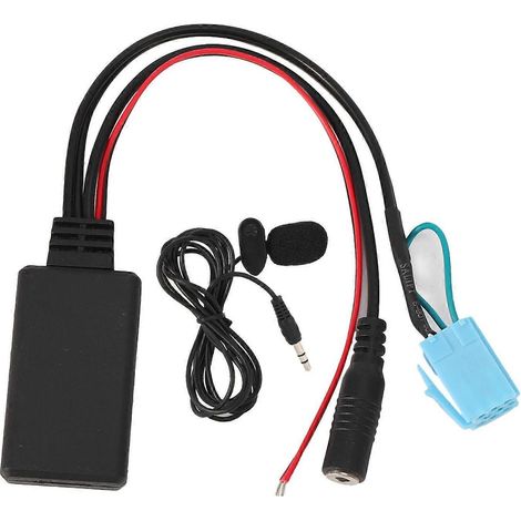 Adaptateur de câble Bluetooth AUX-IN à 8 broches avec microphone pour appels mains libres, compatible avec Smart Fortwo 450 (1/5)