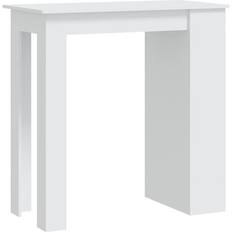 Maison Exclusive - Tavolino da Bar con Mensole Bianco 102x50x103,5 cm Truciolato