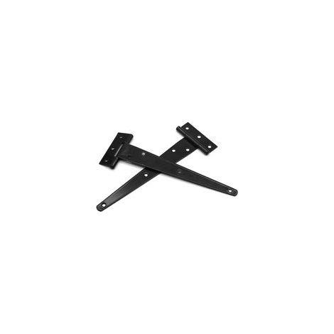4 Pièces Charnières en T 8 Pouces Noir Porte Charnières Métallique Charnières Robustes Charnières de Porte de Grange Portails Extérieurs et les Portes de Grange, 200 mm (1/4)