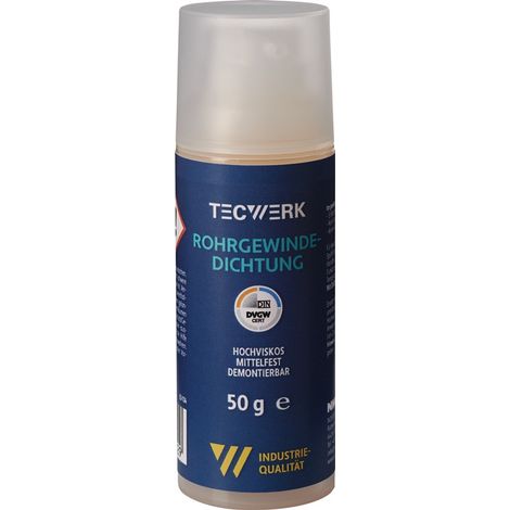 TECWERK Rohrgewindedichtung mf.hv.gelb 50g Pumpdosierer TECWERK