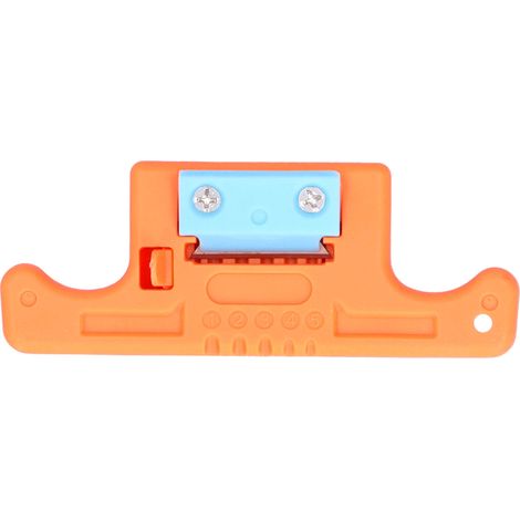 Dénudeur de câble longitudinal pour électriciens et techniciens, outil de jonction sécurisé AUA-05 1.9-3.0mm orange