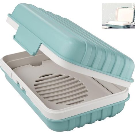 Porta sapone portatile, a prova di perdite ed elegante, ideale per la doccia e i viaggi. (1/5)