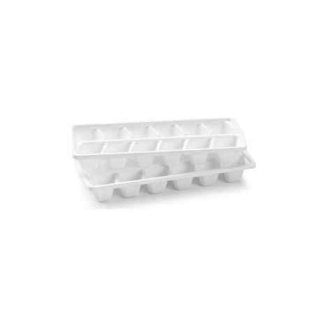 FPLUS cubitera hielo set 2 uds , Set 2 cubetas hielo 12 cubitos
Plástico color blanco