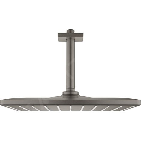 Grohe Rainshower Mono 310 Cube Ensemble douche de tête et bras plafonnier 142 mm, 1 jet Anthracite, 26566AL0